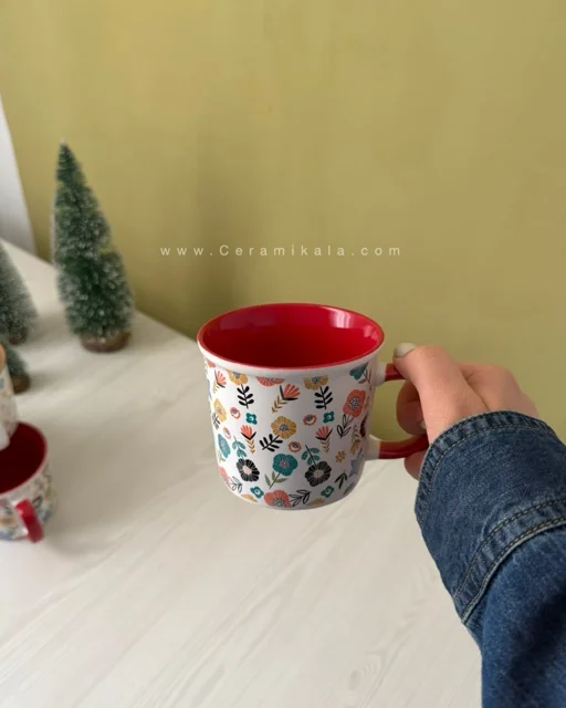 ماگ گل پاییزی